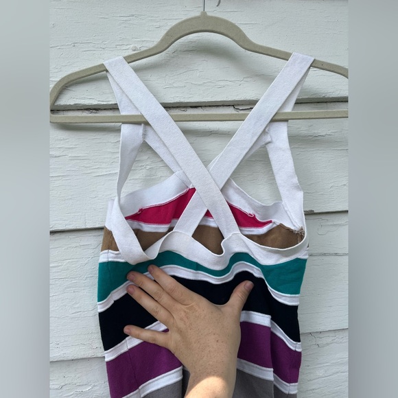 Colorful Mini Bodycon Bandage Dress Size Medium - Picture 3 of 7